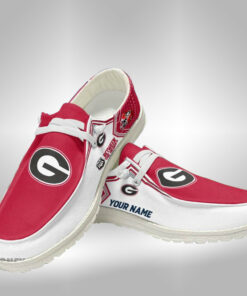 Custom Name Georgia Bulldogs Hey Dude Shoes Sneakers V7