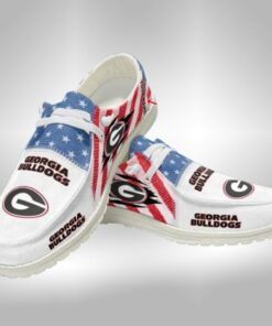 Custom Name Georgia Bulldogs Hey Dude Shoes Sneakers V9