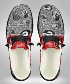 Custom Name Georgia Bulldogs Sporty Elegance Hey Dude Shoes