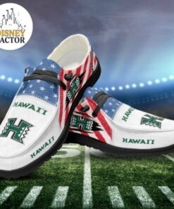 Custom Name Hawaii Rainbow Warriors Hey Dude Shoes Sneakers V4