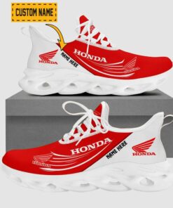 Custom Name Honda Motorcycle Flying Brand Logo Mix Colors Max Soul Shoes