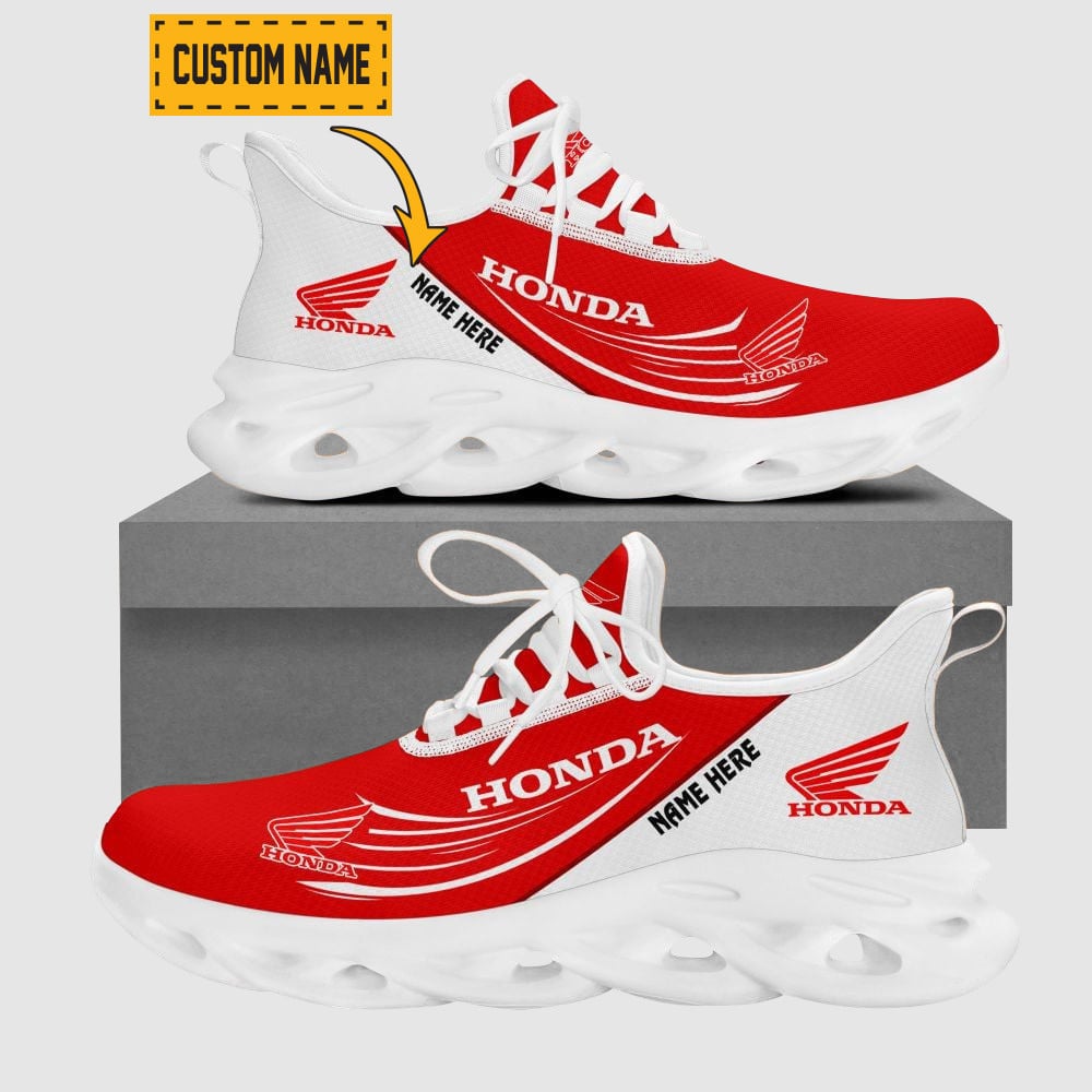 Custom Name Lotus Wave Line Logo Design Clunky Sneakers