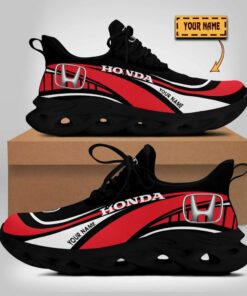 Custom Name Honda Wave Line Logo Design Max Soul Shoes  V2