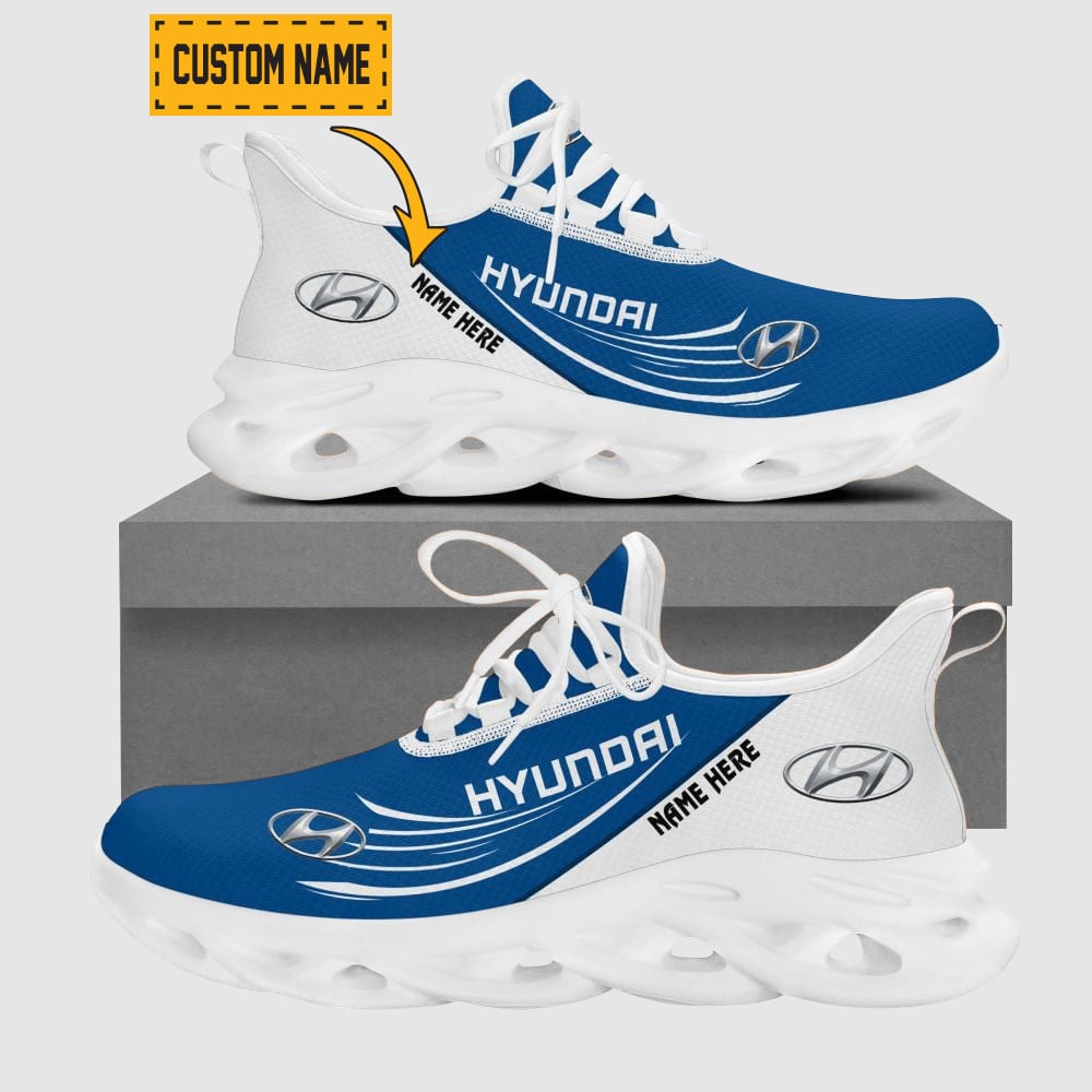 Custom Name Mini Cooper Wave Line Logo Design Clunky Sneakers