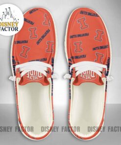 Custom Name Illinois Fighting Illini Hey Dude Shoes Sneakers V7