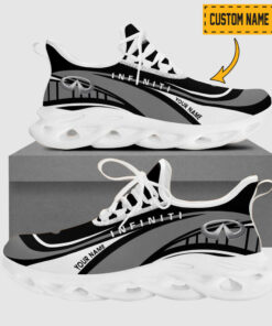 Custom Name Infiniti Wave Line Logo Design Clunky Sneakers