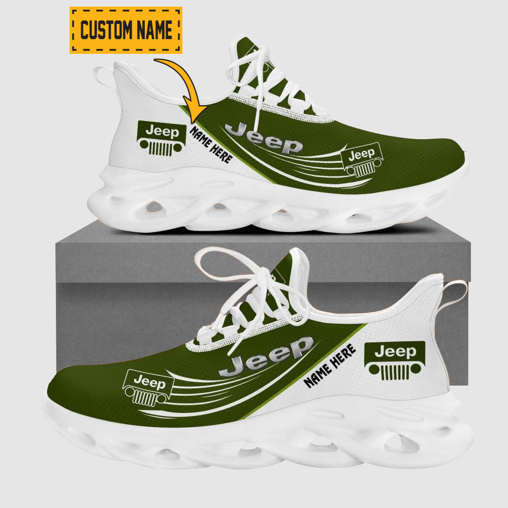 Custom Name Aston Martin Wave Line Logo Design Clunky Sneakers