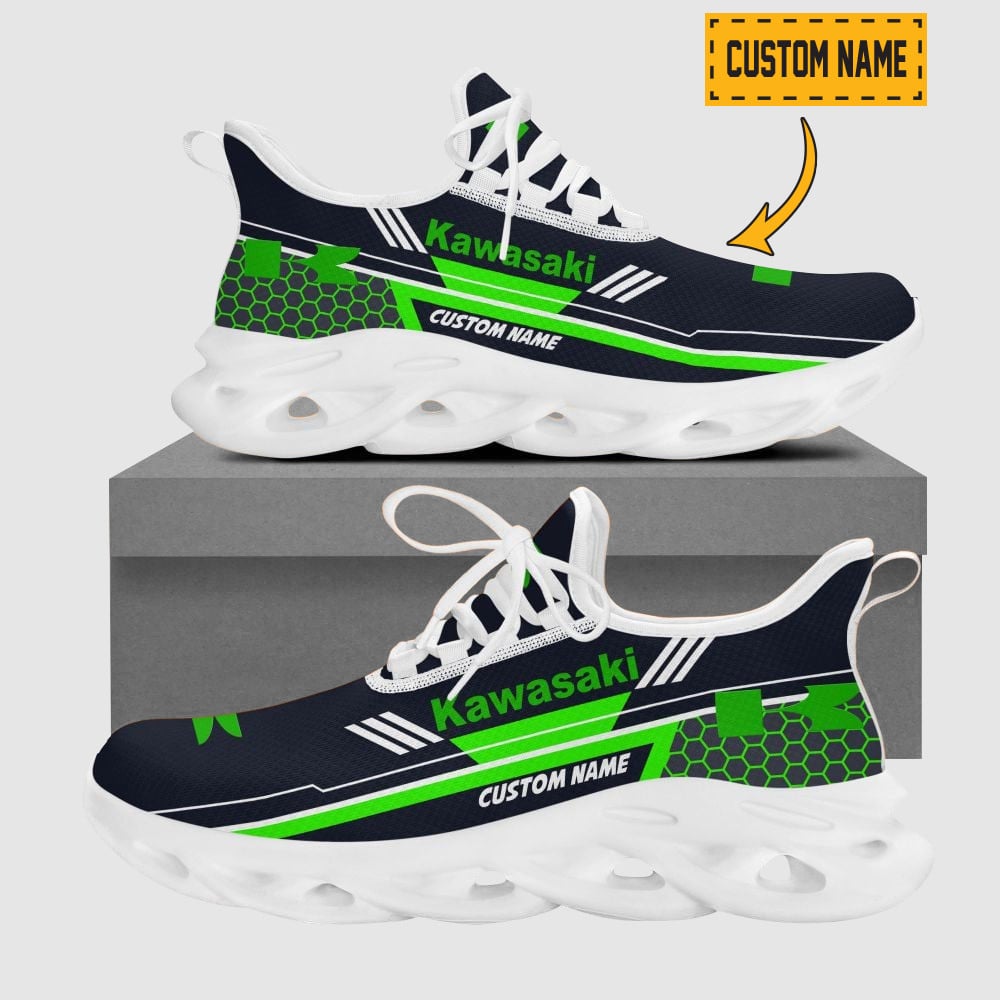 Custom Name Honda Wave Line Logo Design Max Soul Shoes  V2