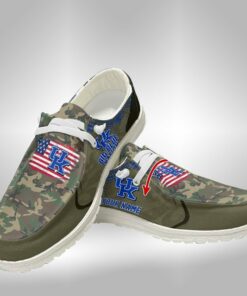 Custom Name Kentucky Wildcats Camo Hey Dude Shoes Sneakers