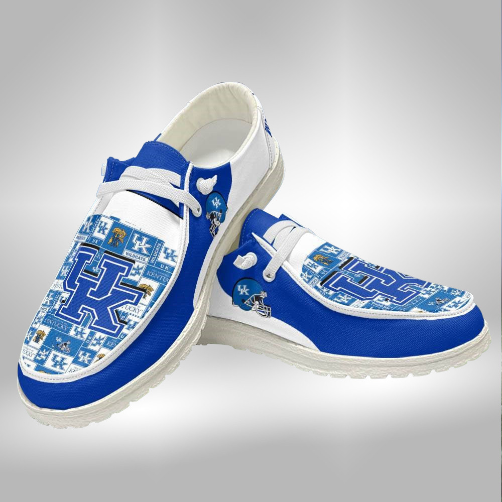 Custom Name Kentucky Wildcats Hey Dude Shoes Sneakers V3