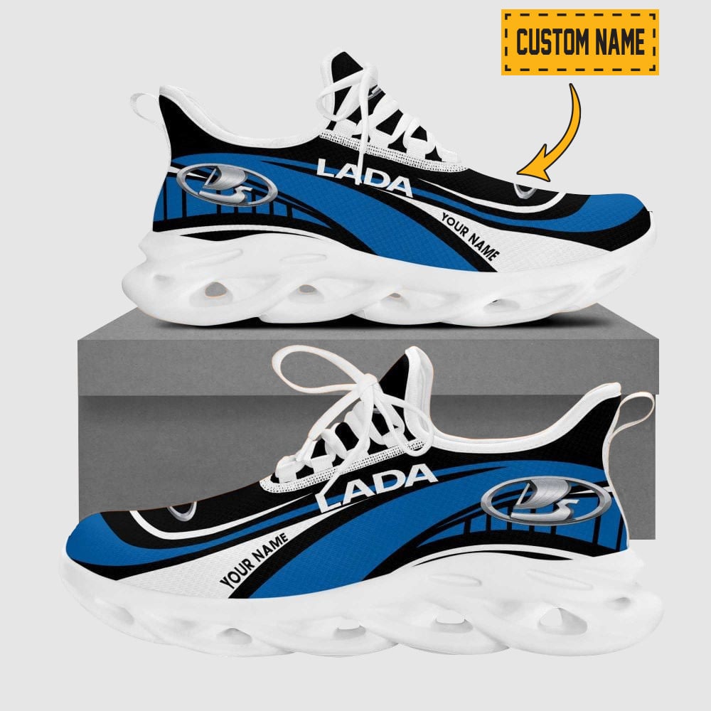 Chevrolet Wave Line Logo Design Clunky Sneakers | Custom Name