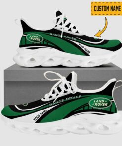 Custom Name Land Rover Wave Line Logo Design Clunky Sneakers