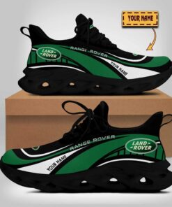 Custom Name Land Rover Wave Line Logo Design Clunky Sneakers