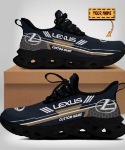 Custom Name Lexus Logo And Hexagon Pattern Max Soul Shoes