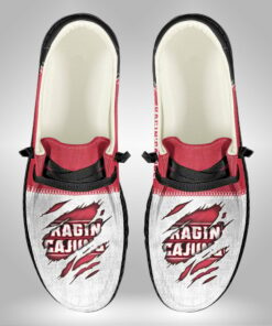 Custom Name Louisiana Lafayette Ragin Cajuns Hey Dude Shoes