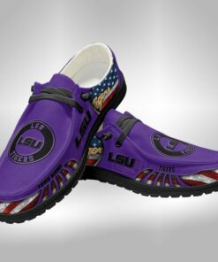 Custom Name Lsu Tigers Hey Dude Shoes – Personalized Lsu Tigers Sneakers V3