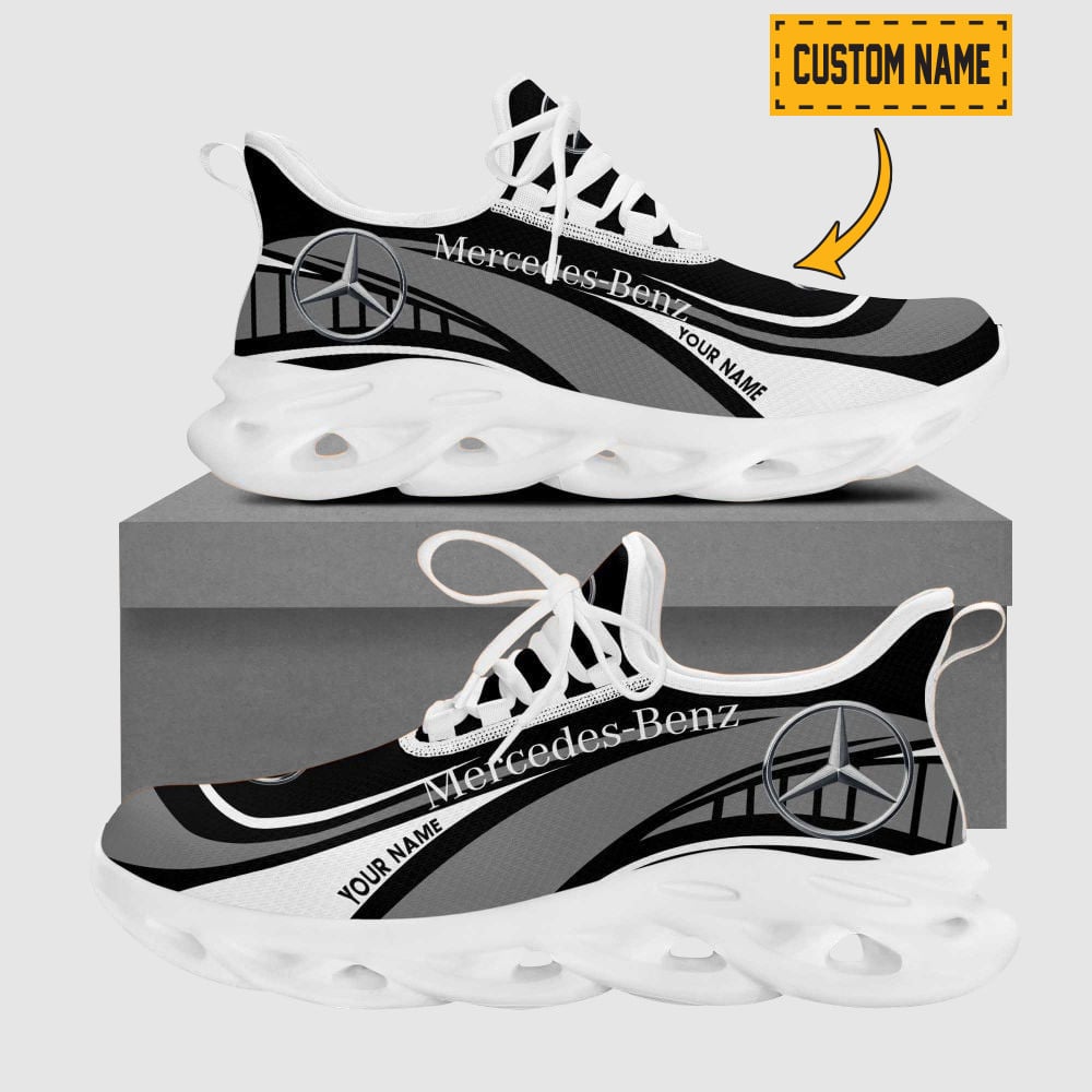 Custom Name Corvette Logo And Hexagon Pattern Design Max Soul Shoes