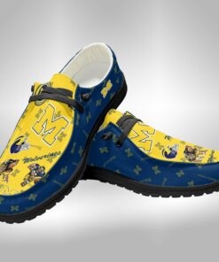 Custom Name Michigan Wolverines Hey Dude Shoes For Fans