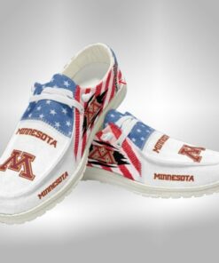 Custom Name Minnesota Golden Gophers Sneakers – Personalized Design V7