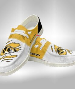 Custom Name Missouri Tigers Hey Dude Shoes Sneakers V6