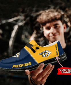 Custom Name Nashville Predators Hey Dude Shoes