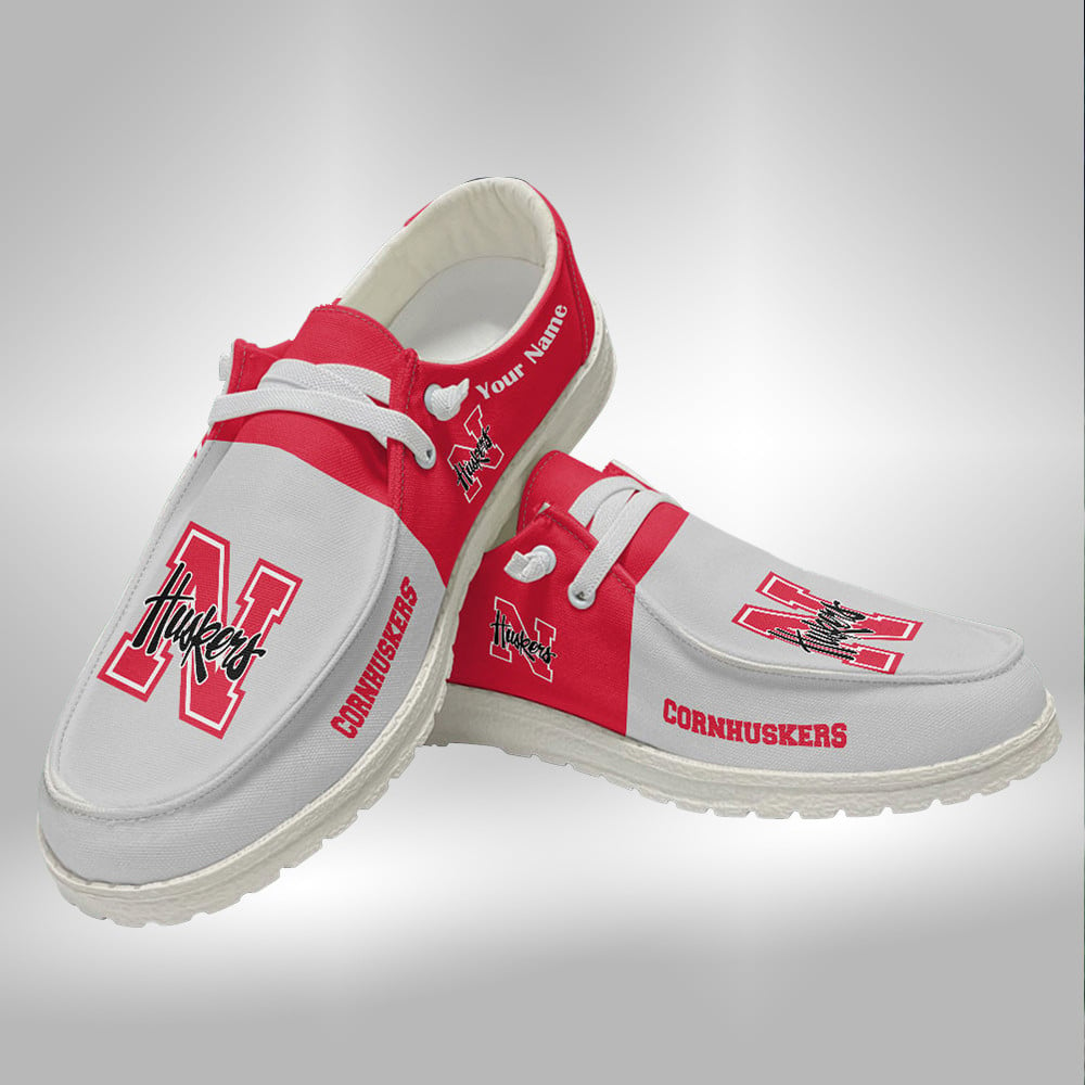 Ohio State Buckeyes Hey Dude Shoes With Custom Name V10