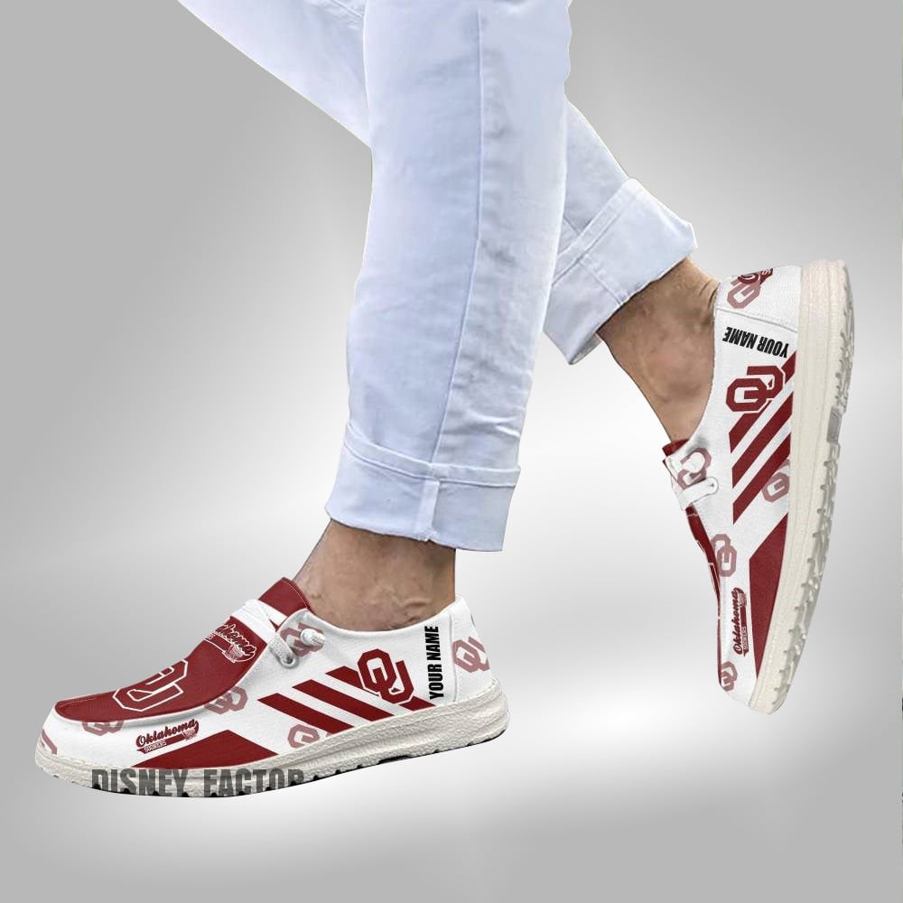 Customized Oklahoma Sooners Hey Dude Shoes V4