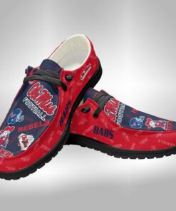 Custom Name Ole Miss Rebels Hey Dude Shoes For Fans