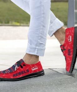 Custom Name Ole Miss Rebels Hey Dude Shoes For Fans