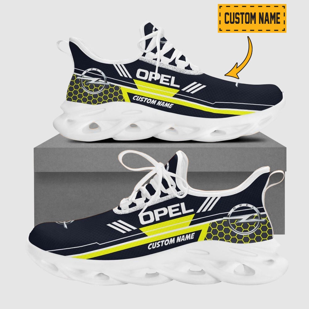 Custom Name Citroen Logo Hexagon Pattern Max Soul Shoes