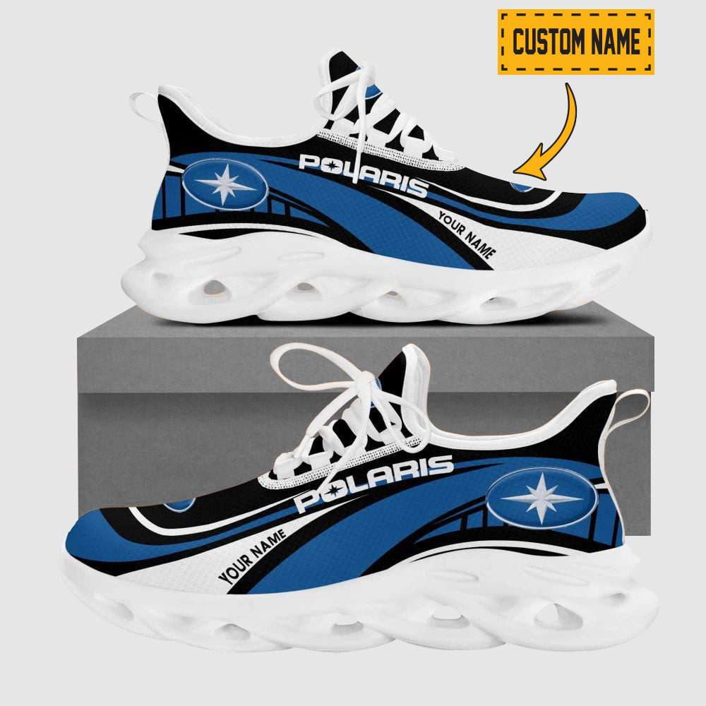 Custom Name Yamaha Wave Line Logo Design Clunky Sneakers