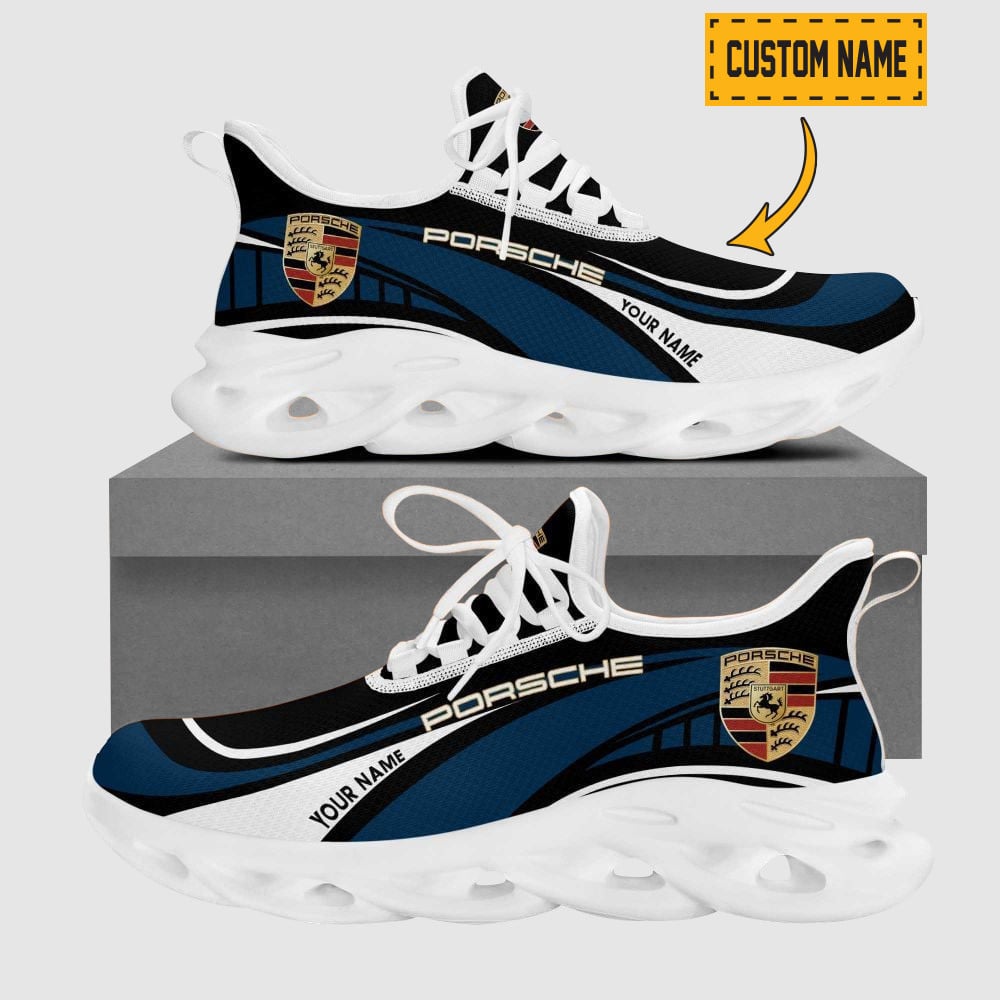 Custom Name Toyota Wave Line Logo Design Clunky Sneakers