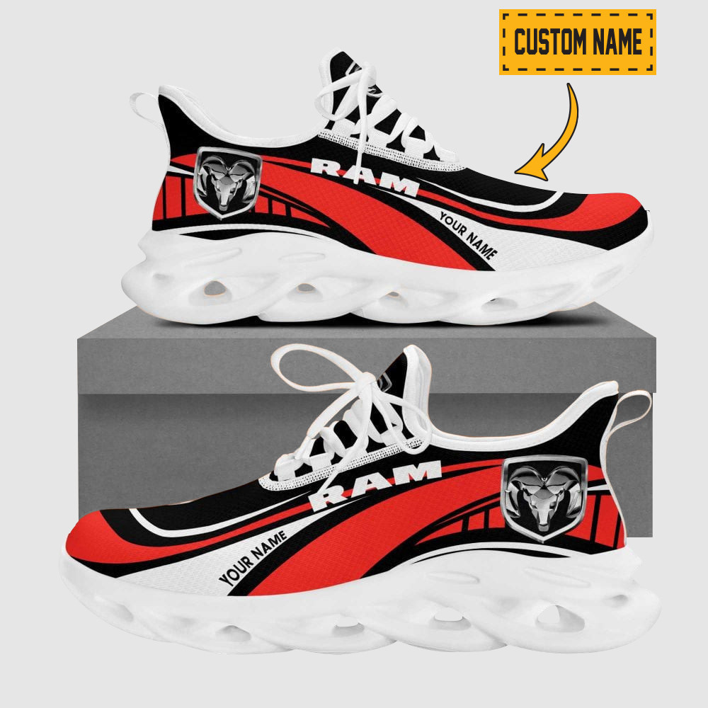 Custom Name Mg Car Wave Line Logo Design Clunky Sneakers