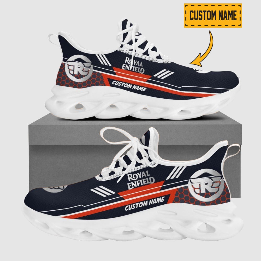 Customized Victory Motorcycles Team Logo Max Soul Shoes With Hexagon Pattern Print