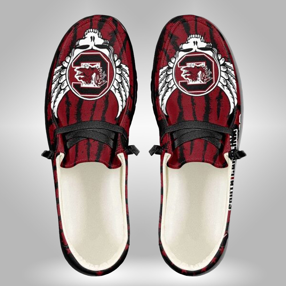 Stanford Cardinal American Flag Custom Name Broken Wall Hey Dude Shoes