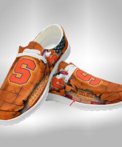 Custom Name Syracuse Orange Hey Dude Shoes – Personalized Sneakers For Fans