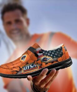 Custom Name Utsa Roadrunners Hey Dude Shoes – Personalized Design For Fans