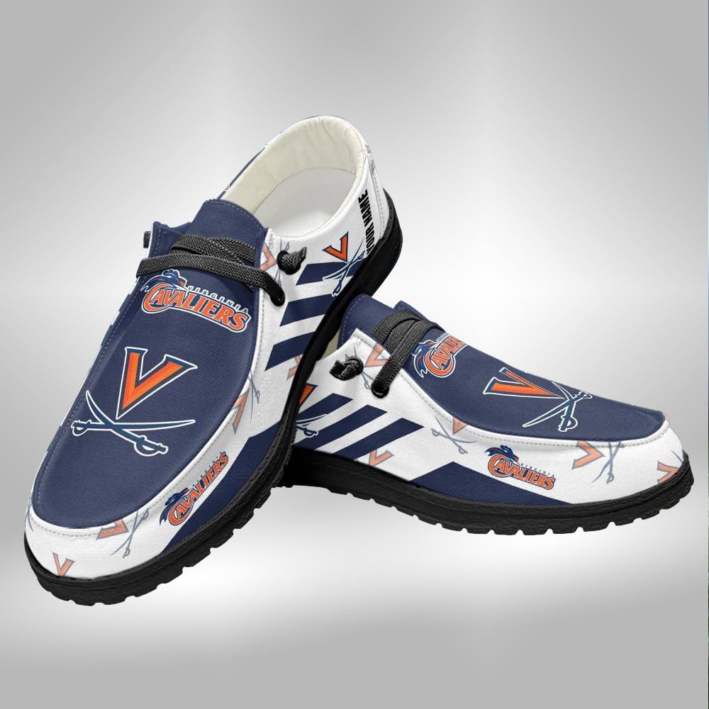 Custom Virginia Tech Hokies Hey Dude Shoes With Personalized Name