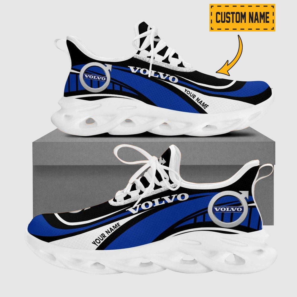 Hyosung Wave Line Logo Design Clunky Sneakers | Custom Name