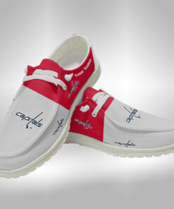 Custom Name Washington Capitals Hey Dude Shoes V2