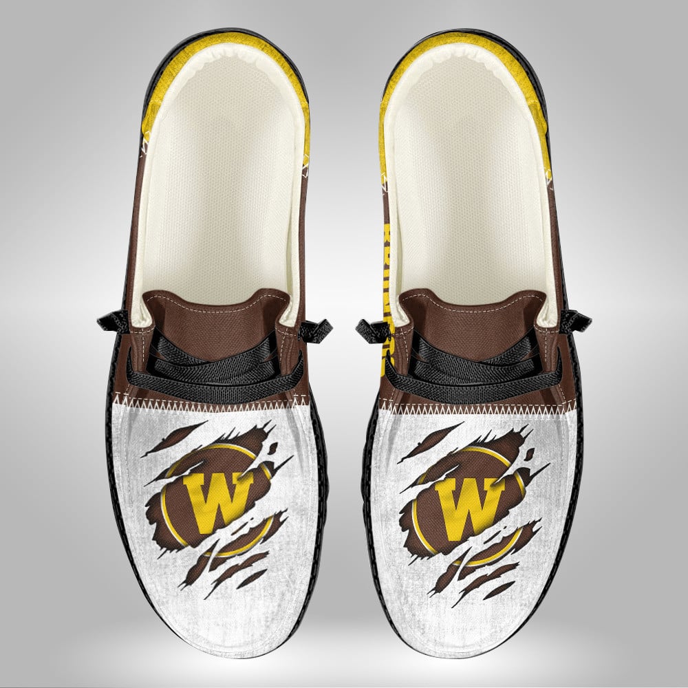 Custom Name Wisconsin Badgers Hey Dude Shoes – Personalized Sneakers V2