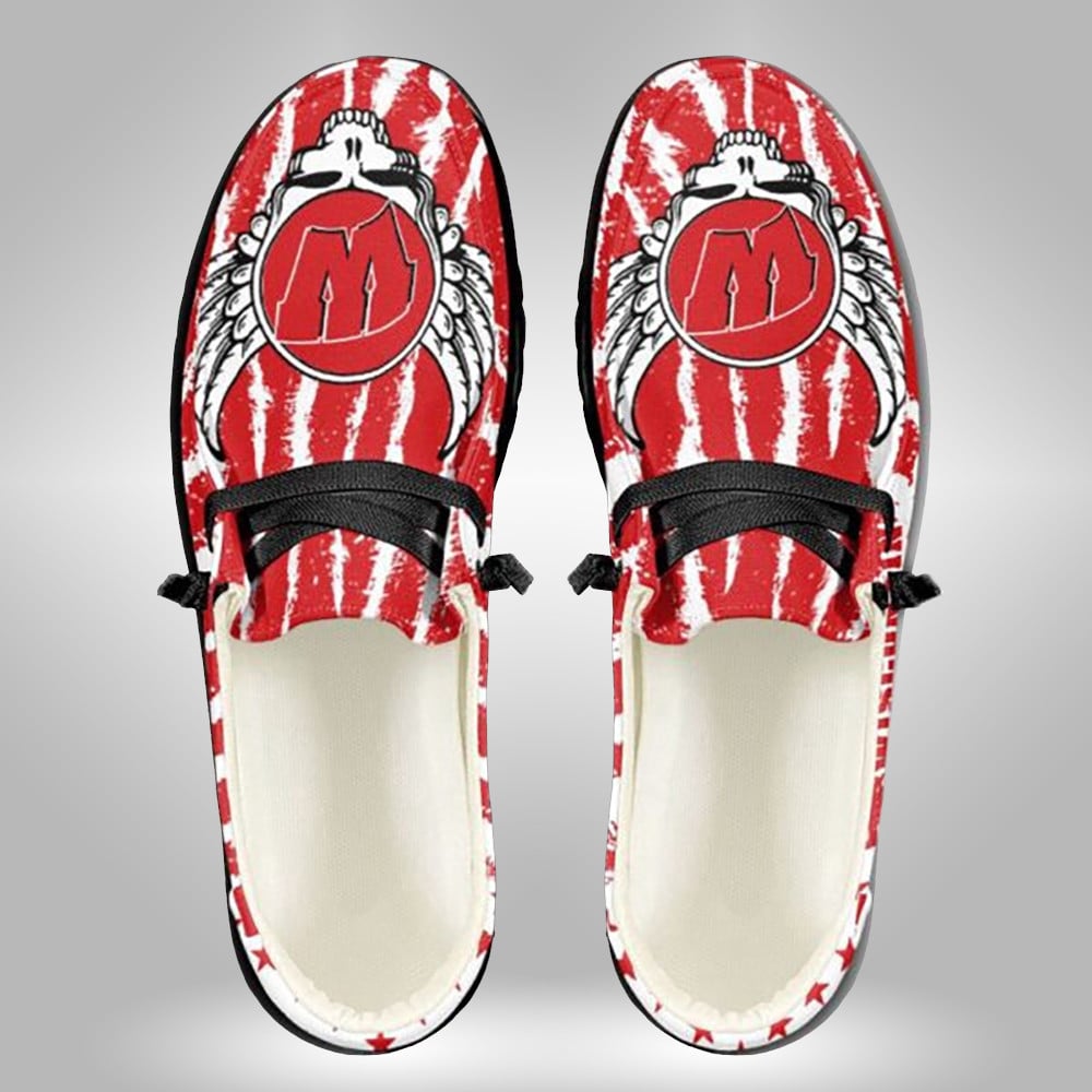 North Carolina State Wolfpack Mascot Custom Name Hey Dude Shoes