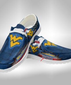 Custom Name Wv Mountaineers Hey Dude Shoes – Personalized Team Footwear V3