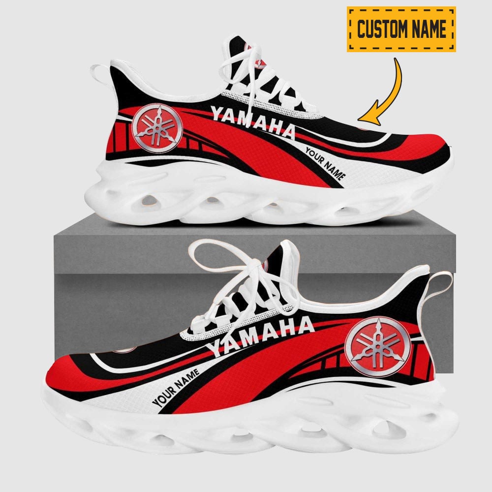 Custom Name Polaris Wave Line Logo Design Clunky Sneakers