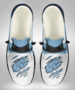 Custom North Carolina Tar Heels Hey Dude Shoes With Personalized Name