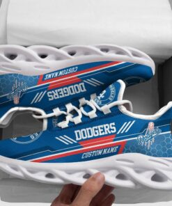 Custom Personalized Los Angeles Dodgers Max Soul Shoes | Customizable Dodgers Shoes