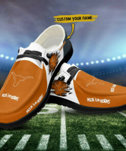 Custom Texas Longhorns Name Hey Dude Shoes Sneakers V4