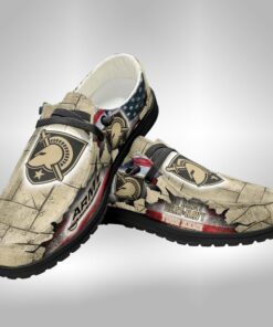 Customized Army Black Knights Hey Dude Shoes