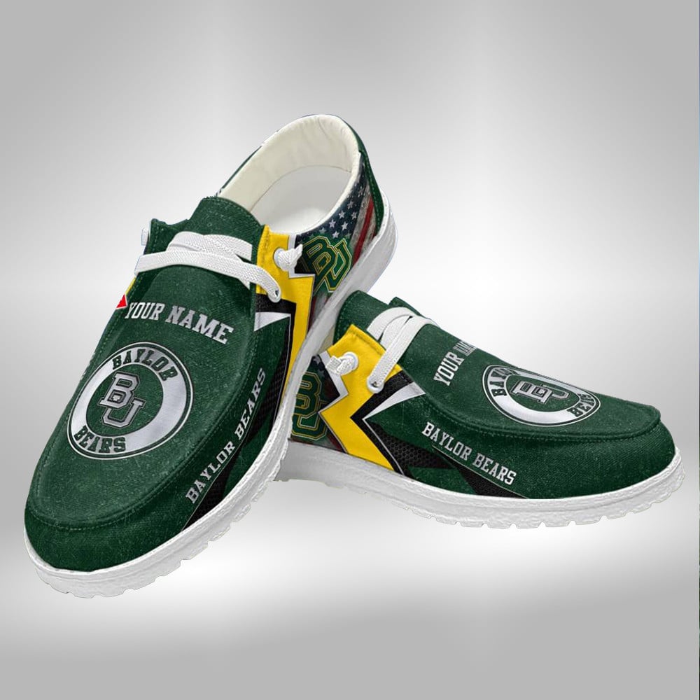 Customized Baylor Bears Hey Dude Shoes V3