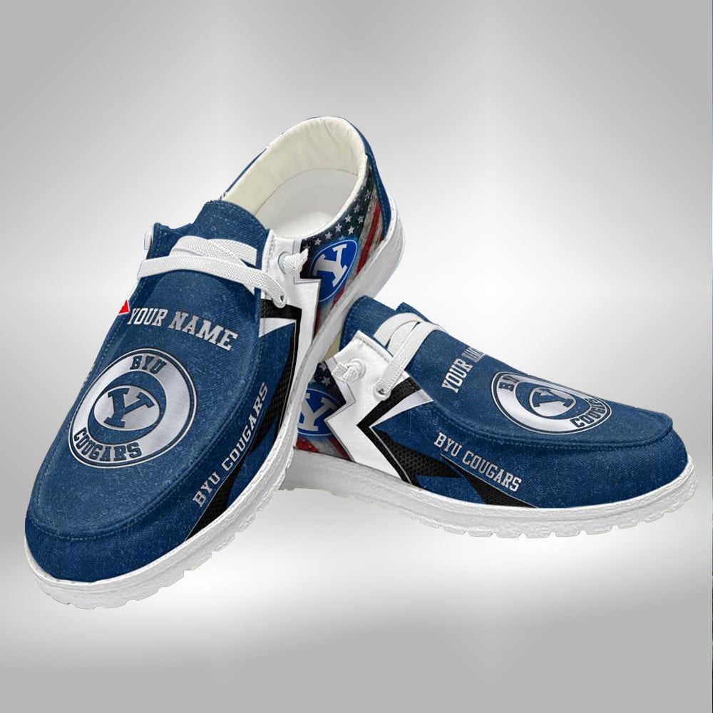 Custom Duke Blue Devils Name Hey Dude Shoes Sneakers V7